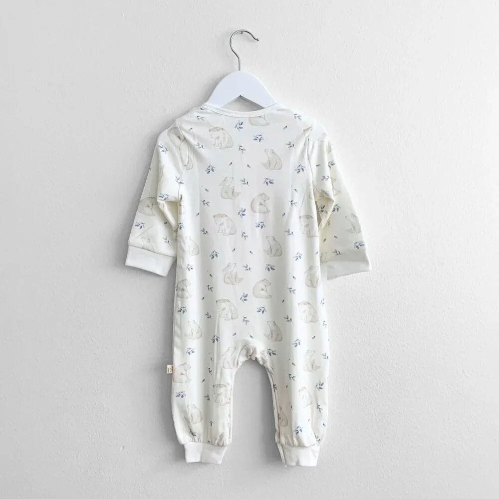 NWT Cute Baby Sleep N' Play Pajamas Romper One-Piece Bodysuit Polar Bear 18-24M